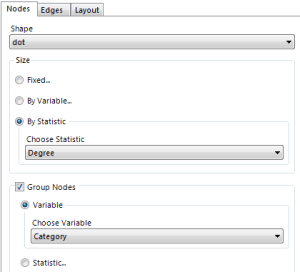 Options for network viz tool